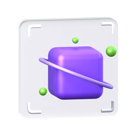 Varredura de cubo  3D Icon