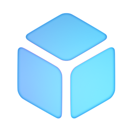 Cubo virtual  3D Icon
