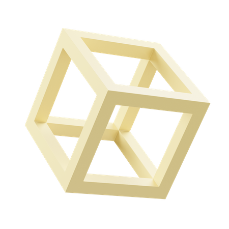 Forma de cubo  3D Icon