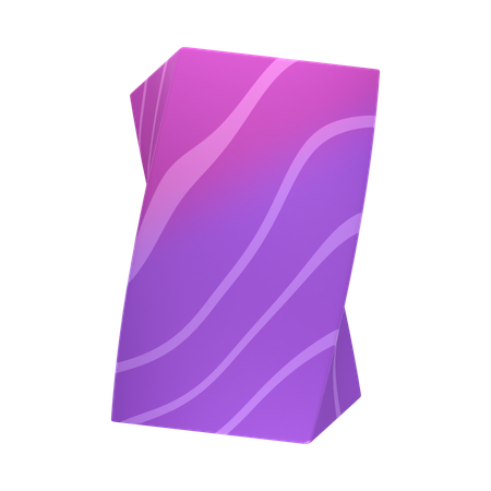 Cuboide retorcido  3D Icon