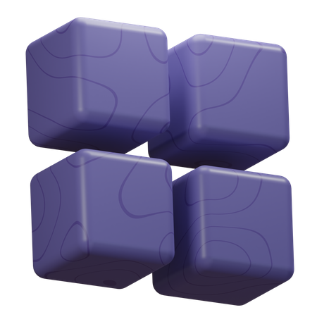 Cubos  3D Icon