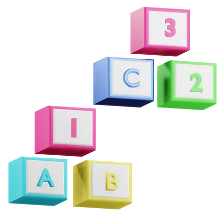 Cubos educacionais  3D Icon