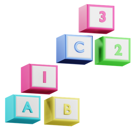 Cubos educativos  3D Icon