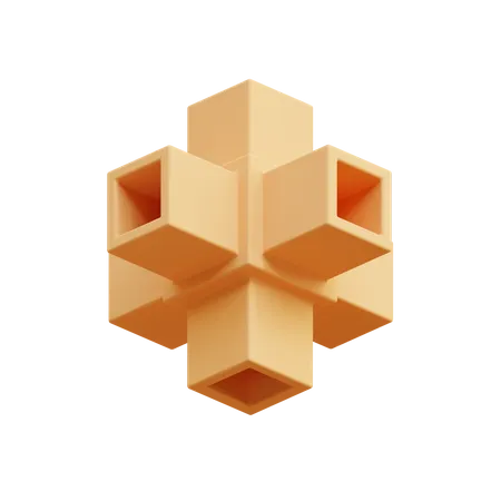 Cubos extruidos  3D Icon