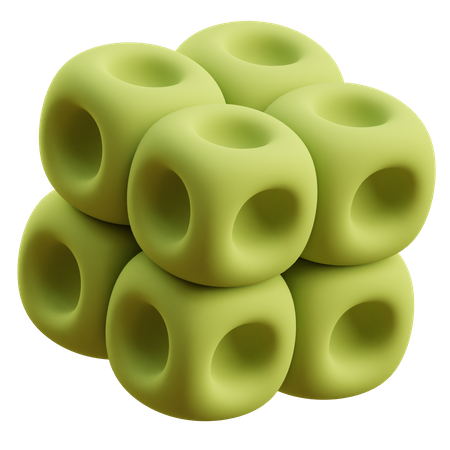 Forma abstrata de cubos  3D Icon