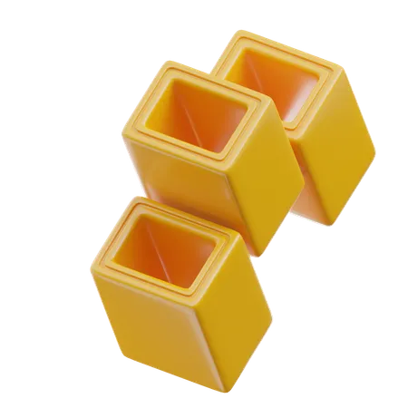 3 D Cubox Shape Icons 3D Icon