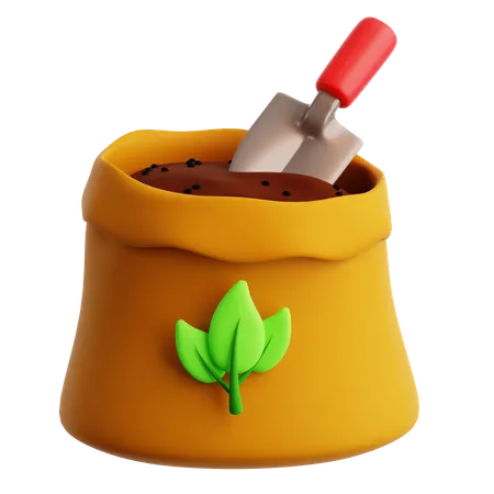 Cucchiaio per terreno vegetale  3D Icon