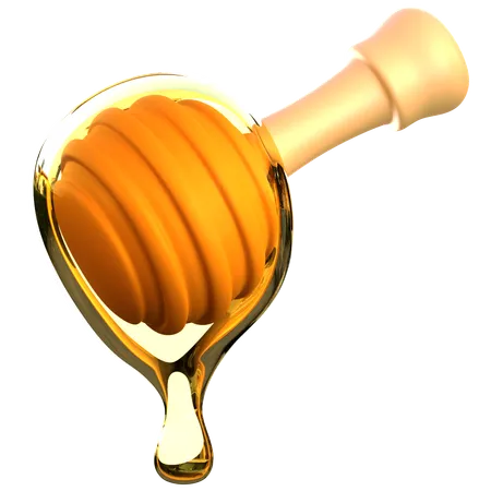 Cuchara de miel  3D Icon