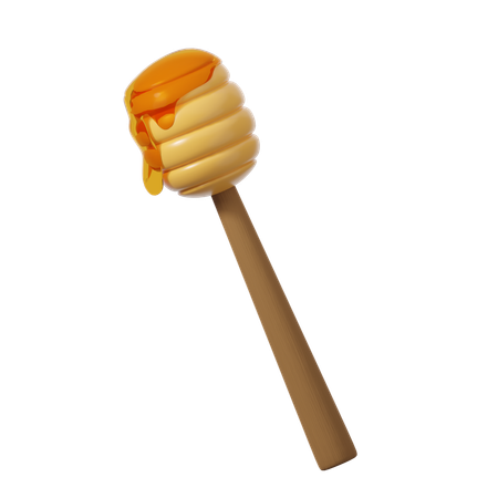 Cuchara de miel  3D Icon