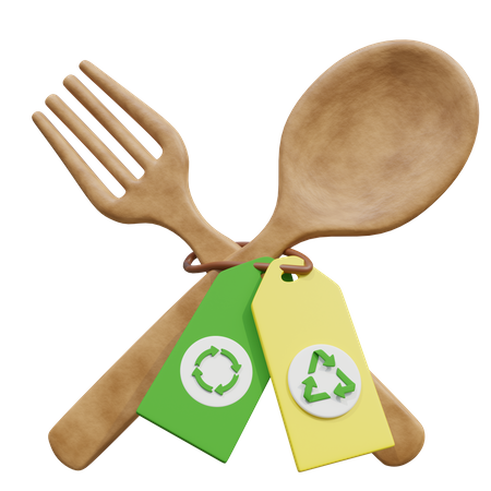 Reciclar cuchara  3D Icon