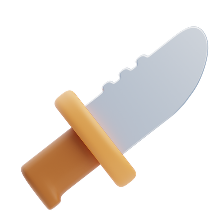 Cuchillo de camping  3D Icon