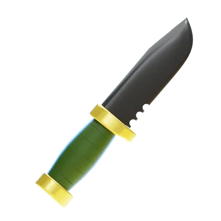 Cuchillo de camping  3D Icon