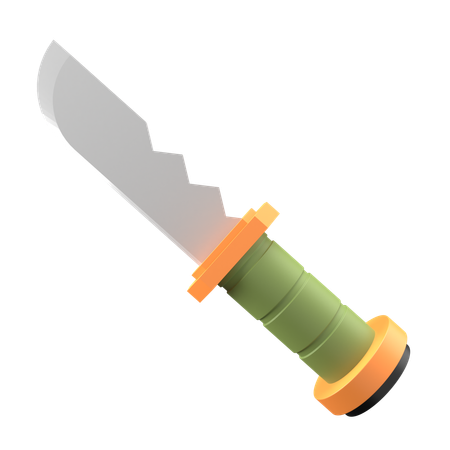 Cuchillo de combate  3D Icon