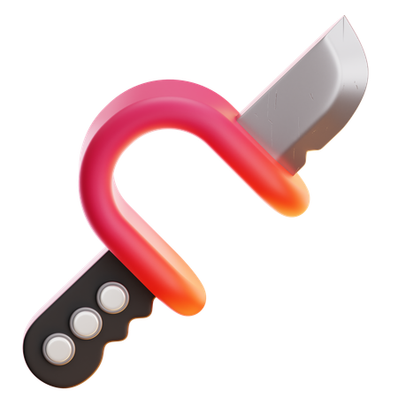 Cuchillo de diadema  3D Icon