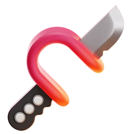 Cuchillo de diadema  3D Icon