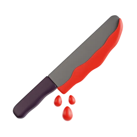 Cuchillo sangriento  3D Icon