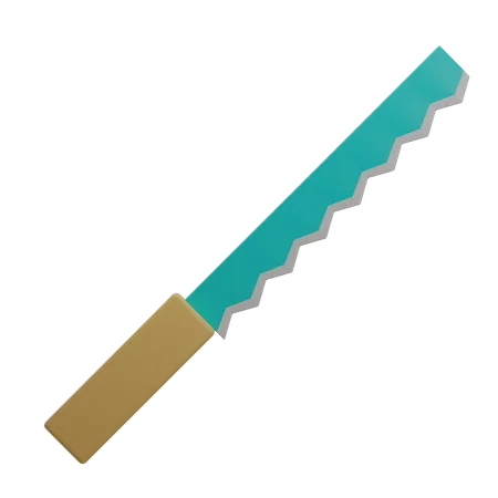 Cuchillo para el pan  3D Illustration