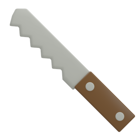 Cuchillo para el pan  3D Icon