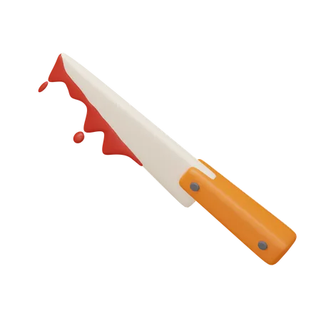 Cuchillo De Terror Con Fondo Transparente 3D Icon
