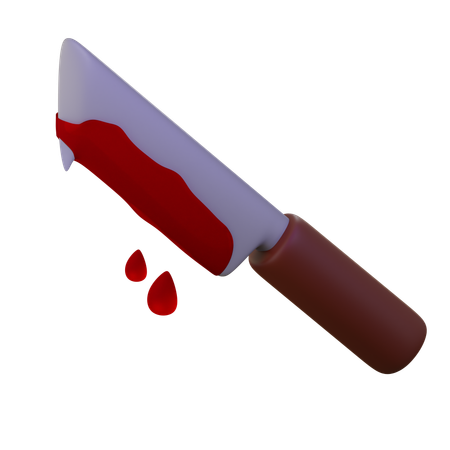 Cuchillo sangriento  3D Icon