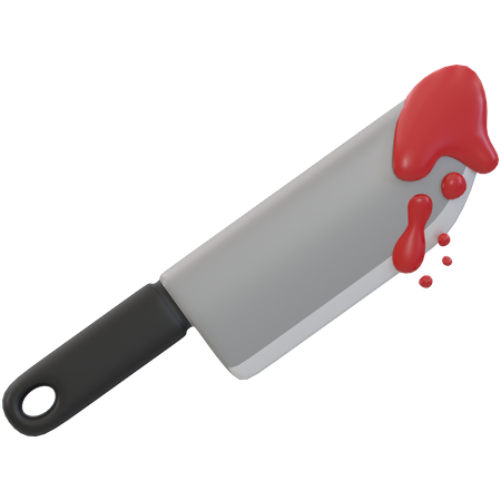 Cuchillo sangriento  3D Icon