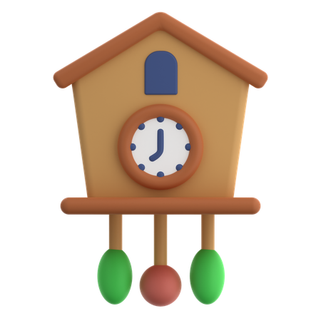 Cuckoo Clock  3D Icon