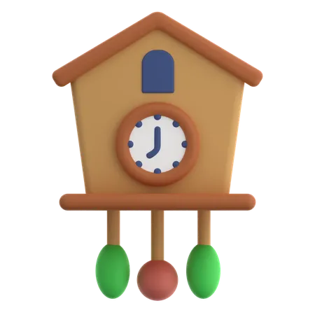 Cuckoo Clock  3D Icon