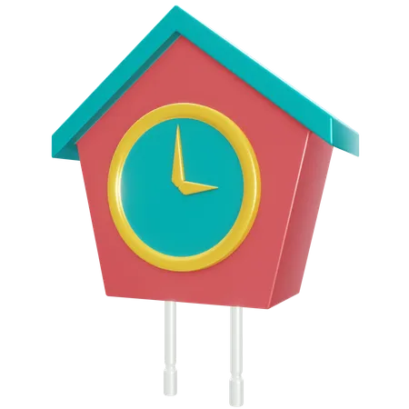 Cuckoo Clock  3D Illustration