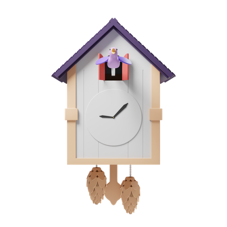 Cuckoo Clock  3D Illustration