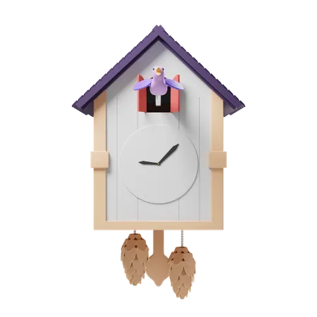 Cuckoo Clock  3D Illustration