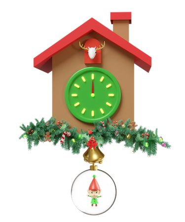 Cuckoo Clock  3D Illustration