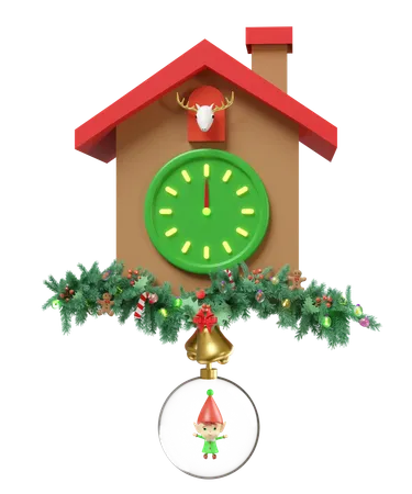 Cuckoo Clock  3D Illustration