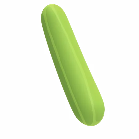 Cucumber  3D Illustration
