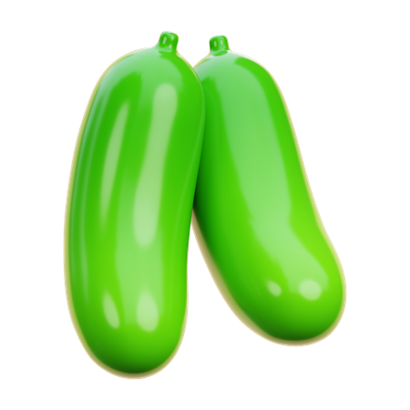 Cucumber  3D Icon