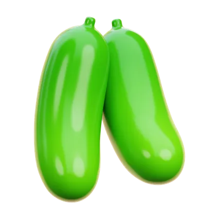 Cucumber  3D Icon