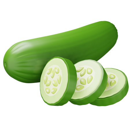 Cucumber  3D Icon