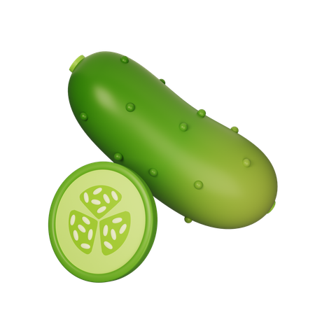 Cucumber  3D Icon