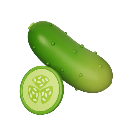 Cucumber  3D Icon
