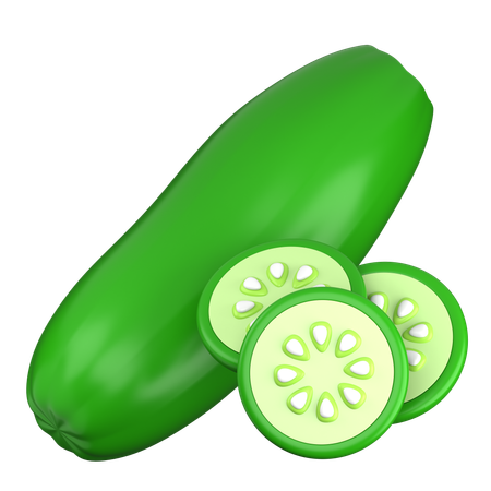 Cucumber  3D Icon