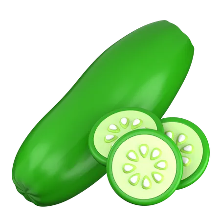 Cucumber  3D Icon