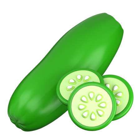 Cucumber  3D Icon