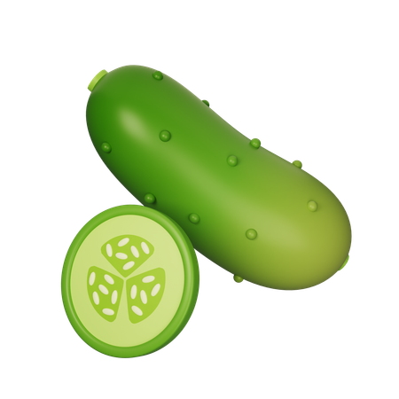 Cucumber  3D Icon