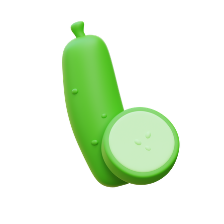 Cucumber  3D Icon