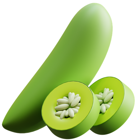 Cucumber  3D Icon