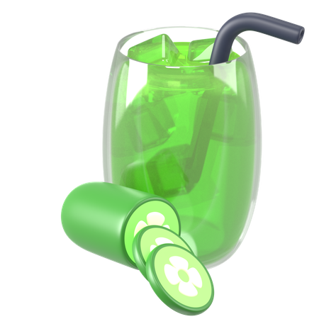 Cucumber Juice  3D Icon