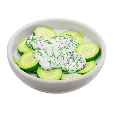 Cucumber Salad  3D Icon