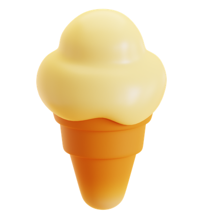 Cucurucho de helado  3D Icon