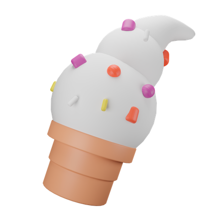 Cucurucho de helado  3D Icon