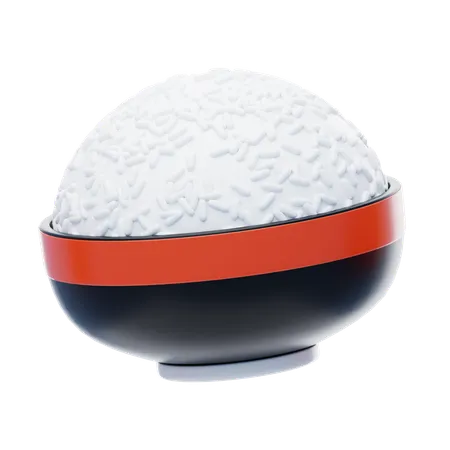 Bol de arroz  3D Icon