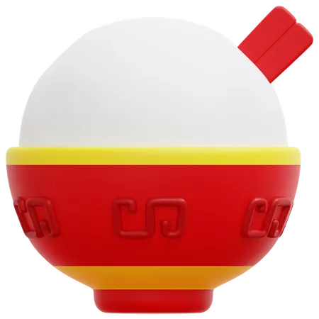 Bol de arroz  3D Icon